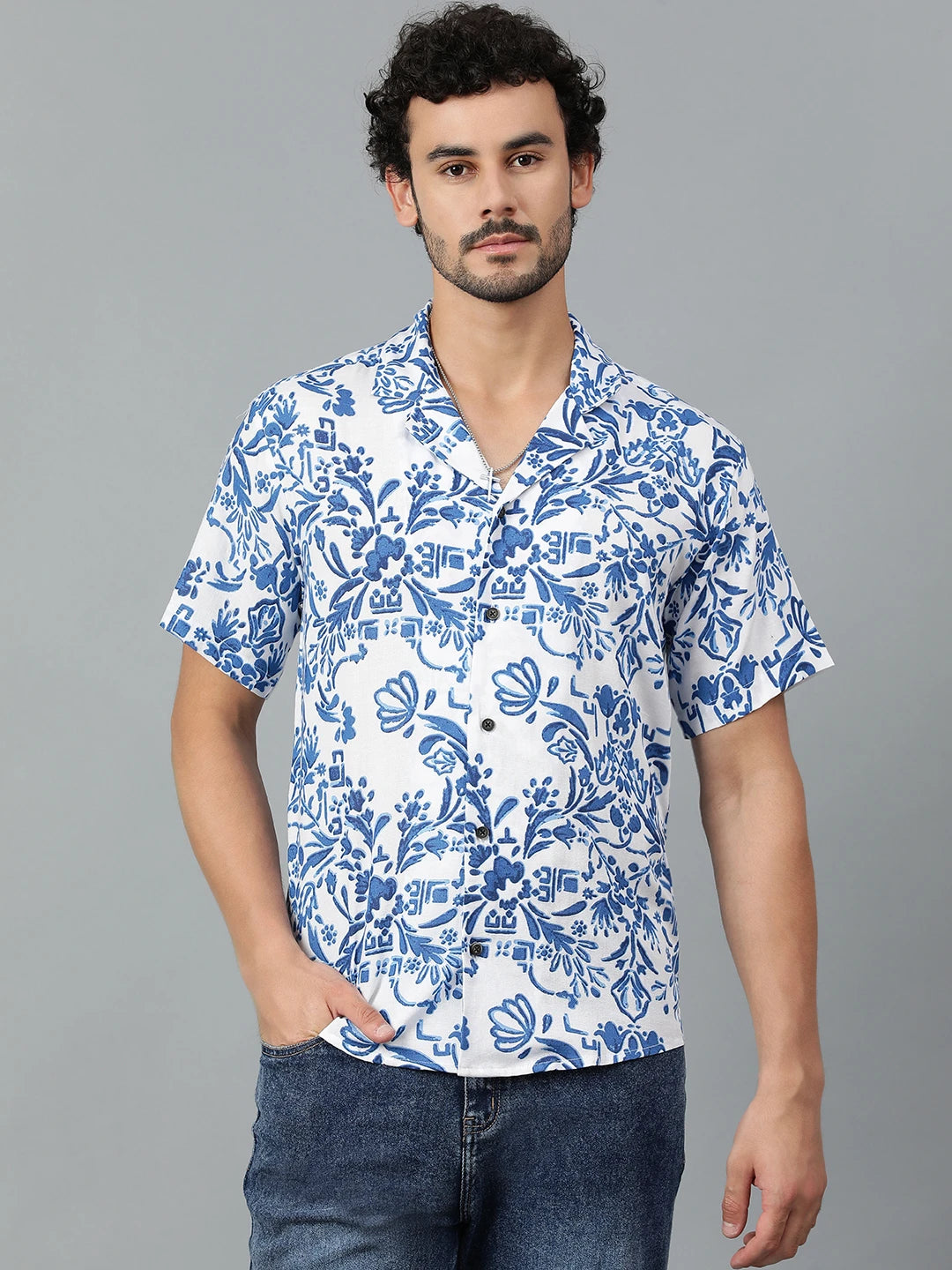 KOTTY Men Printed Casual Multicolor Shirt