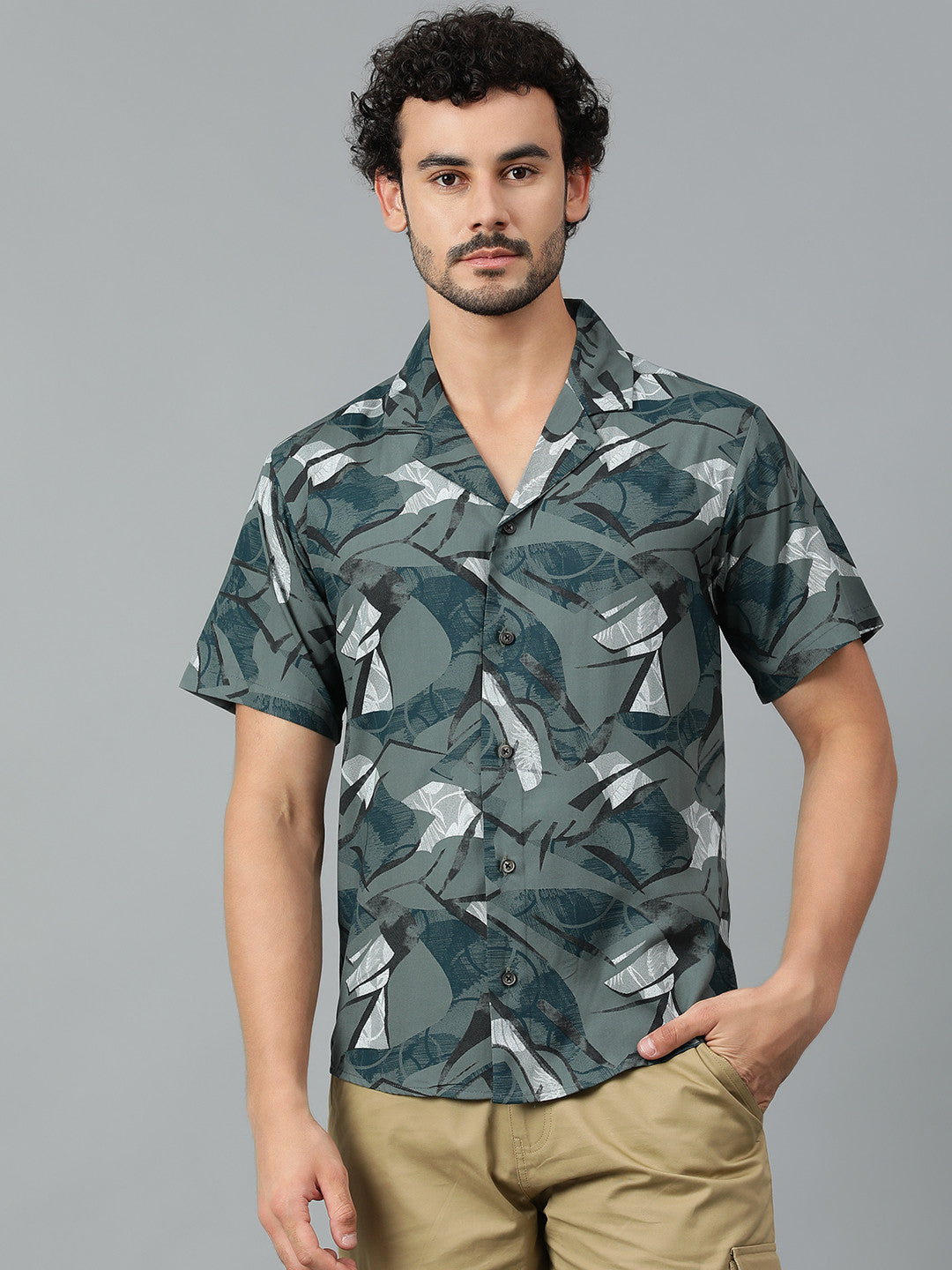 KOTTY Men Printed Casual Multicolor Shirt