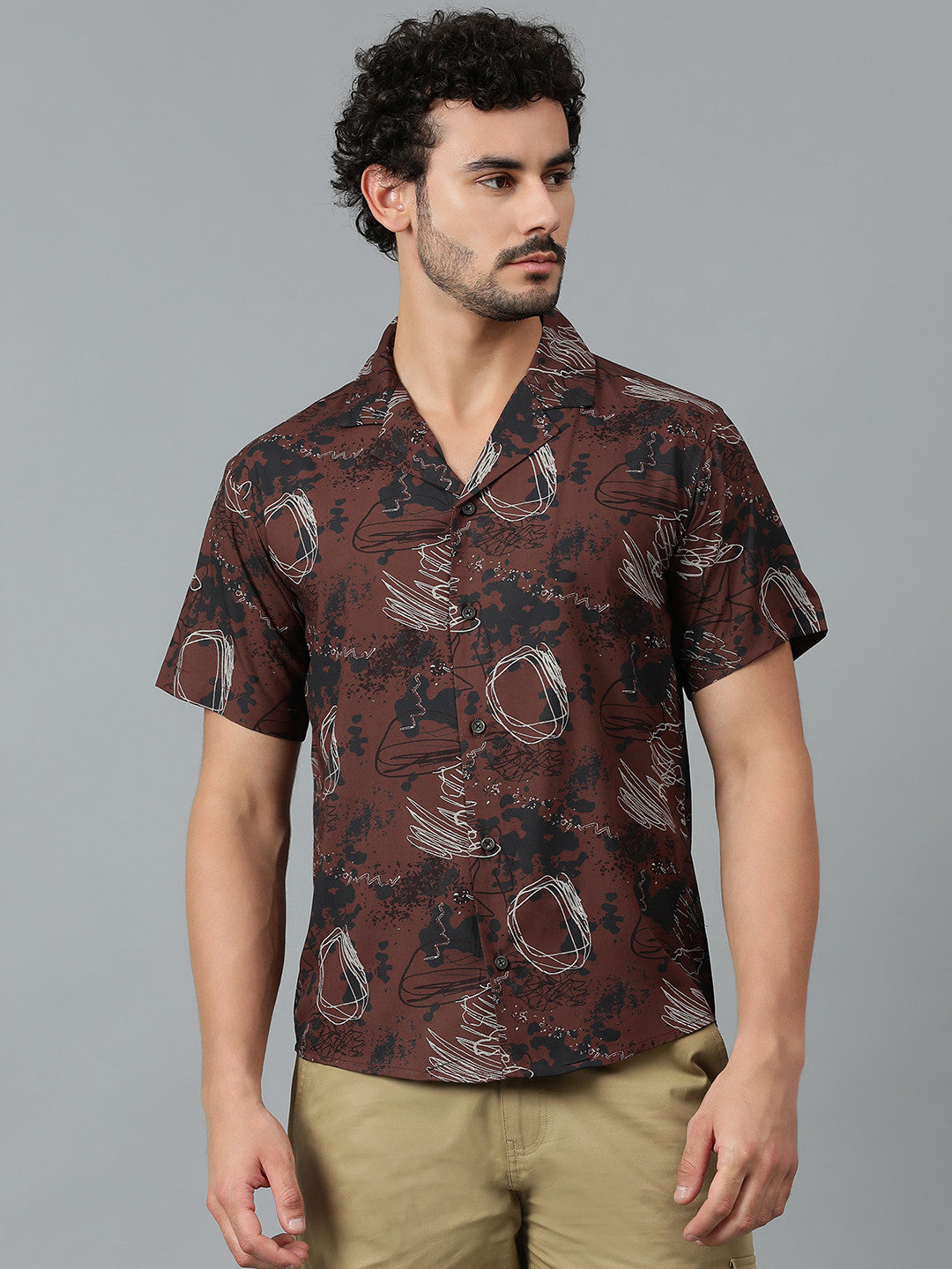 KOTTY Men Printed Casual Multicolor Shirt