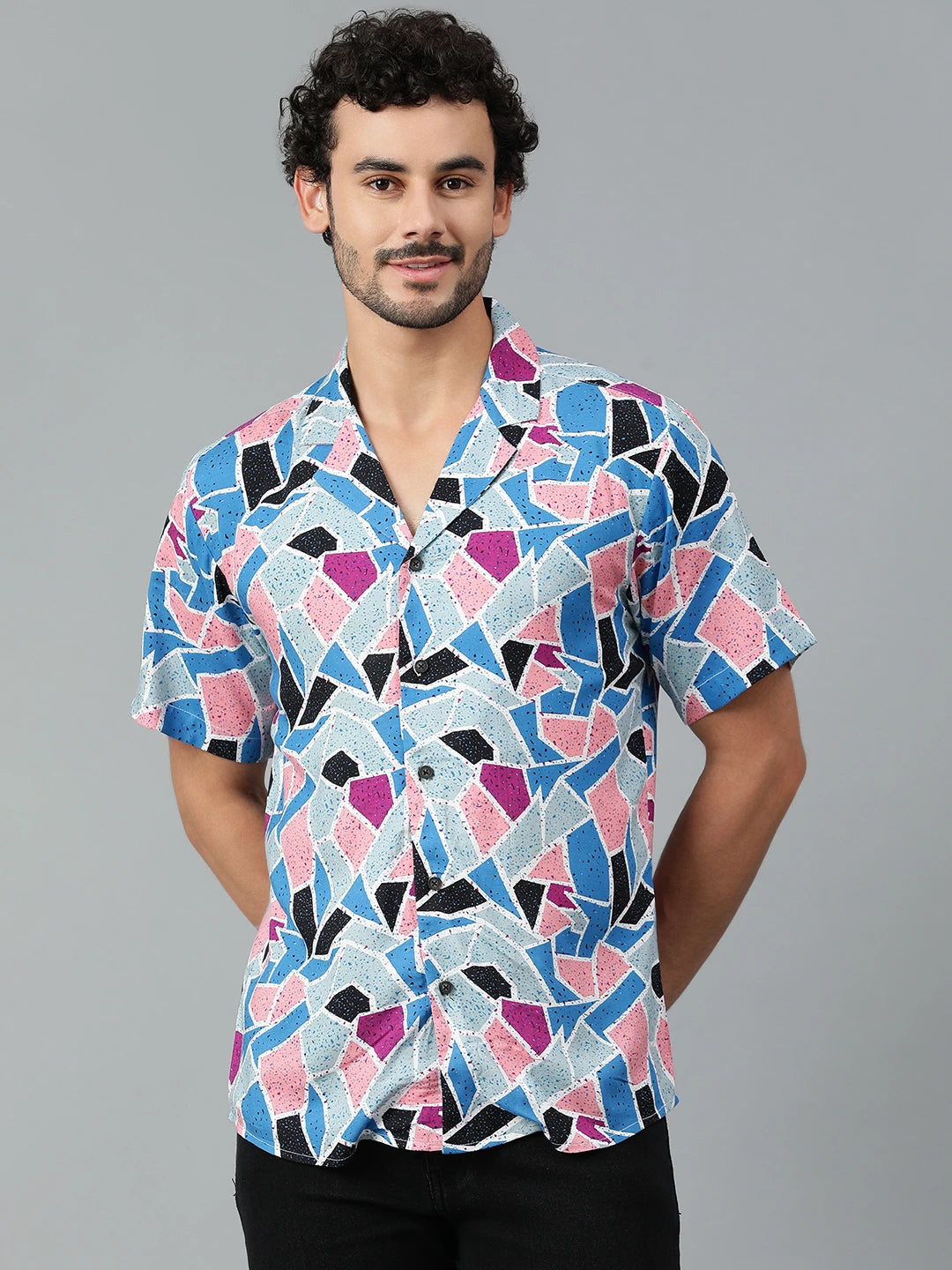 KOTTY Men Printed Casual Multicolor Shirt