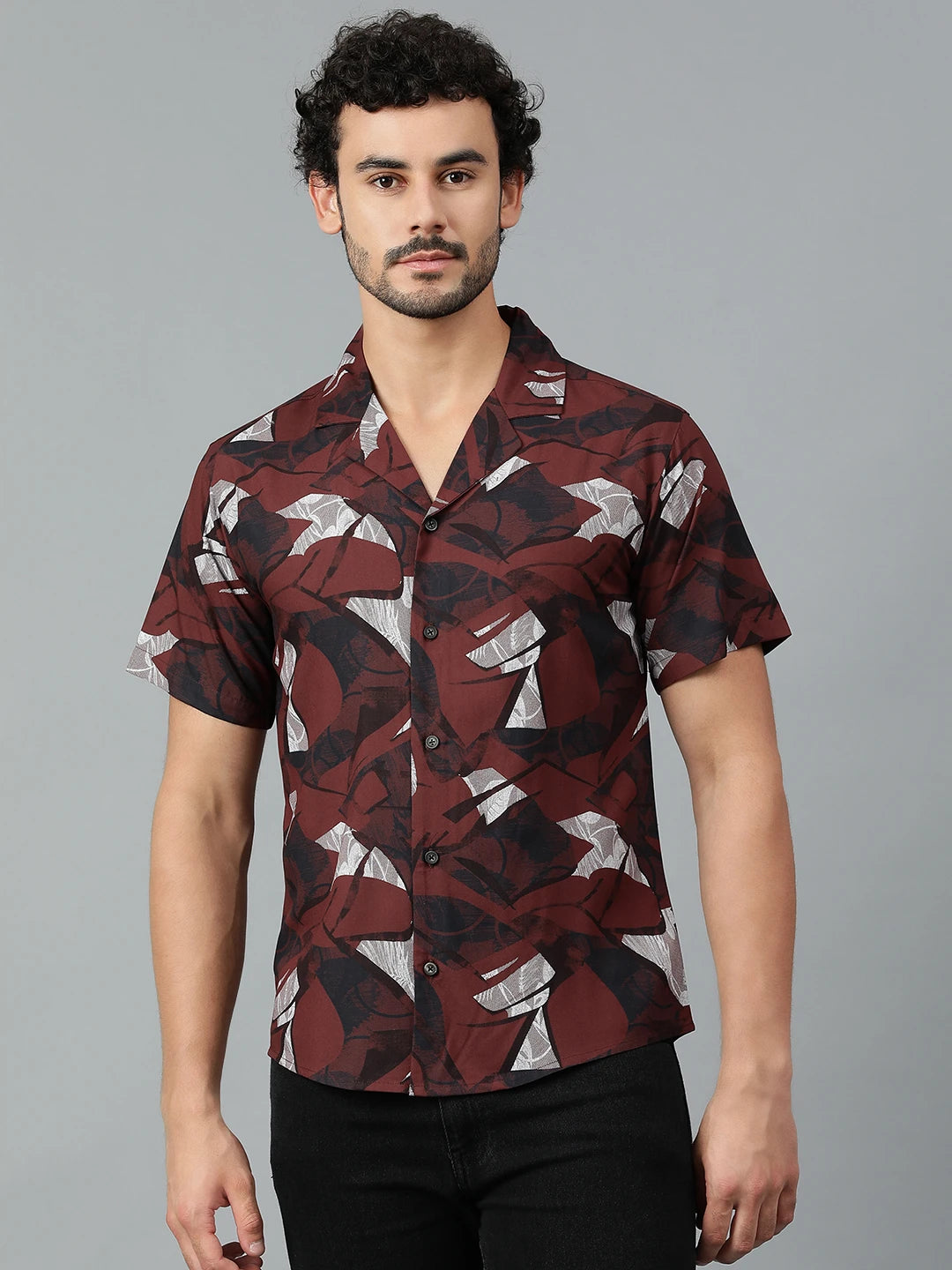 KOTTY Men Printed Casual Multicolor Shirt