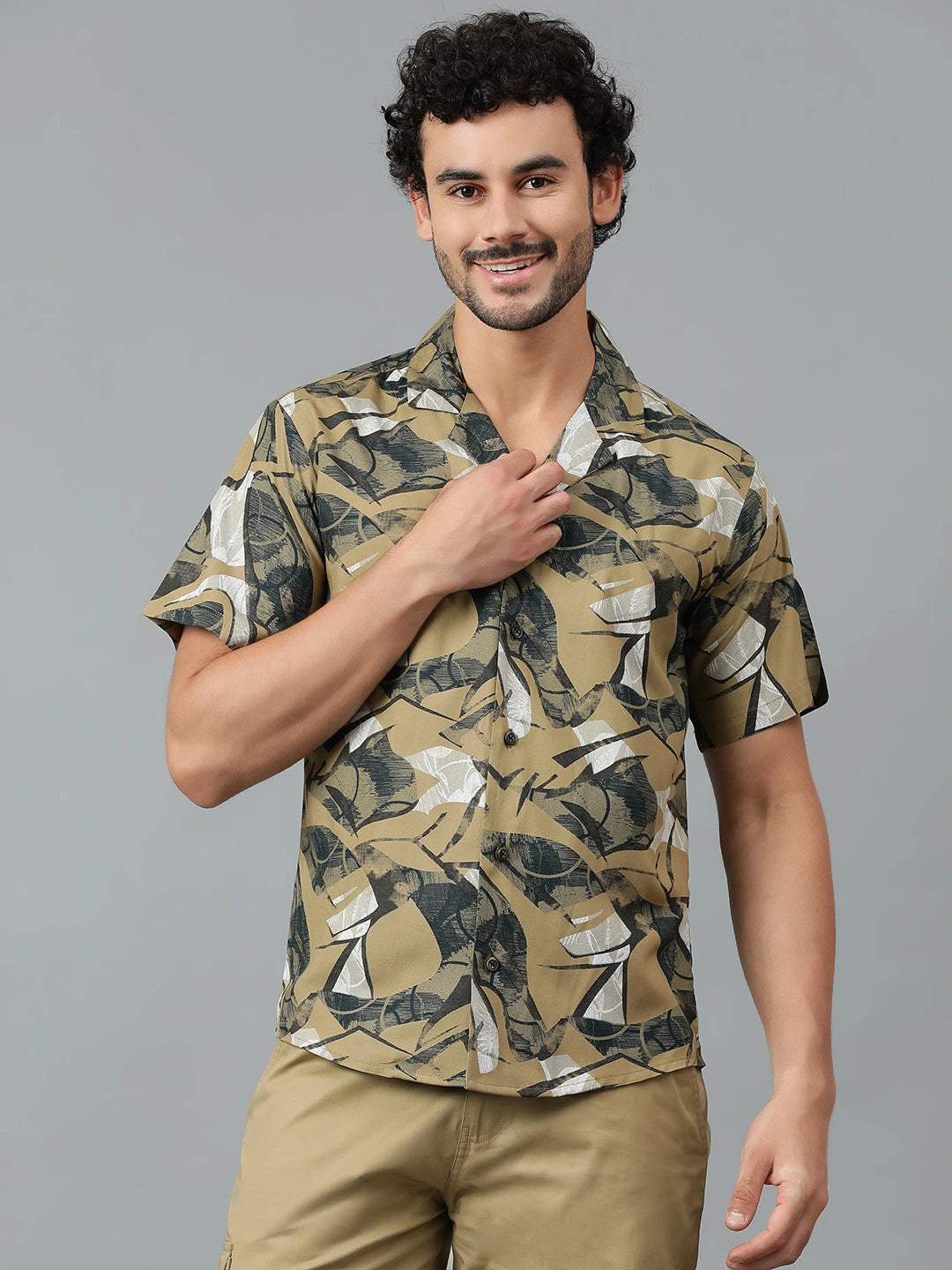 KOTTY Men Printed Casual Multicolor Shirt