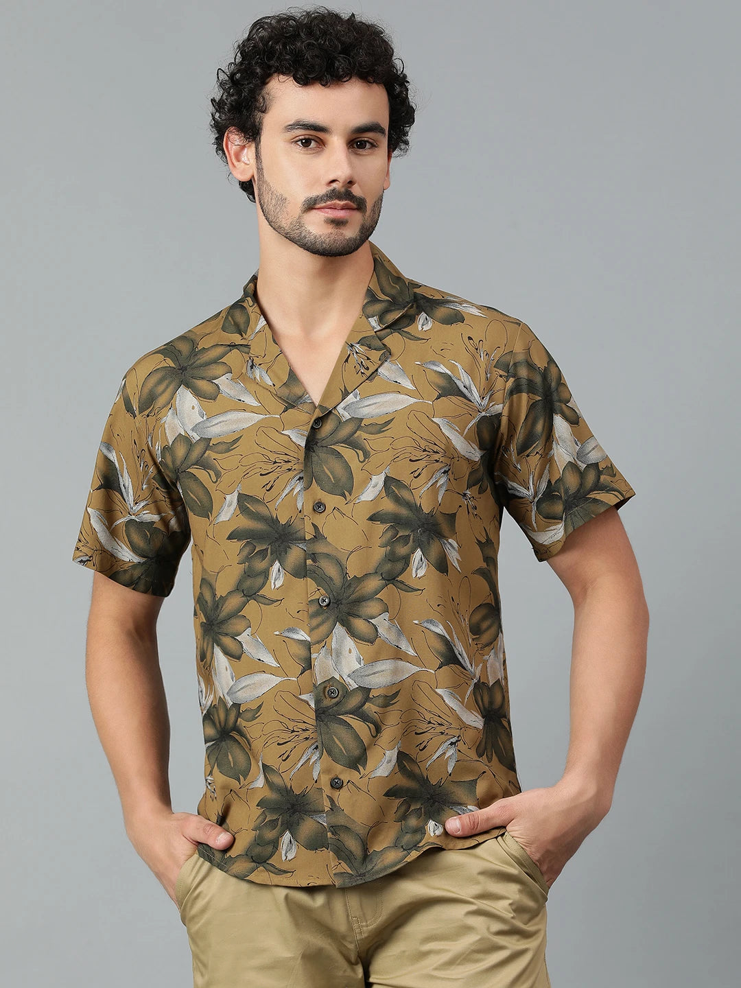 KOTTY Men Printed Casual Multicolor Shirt