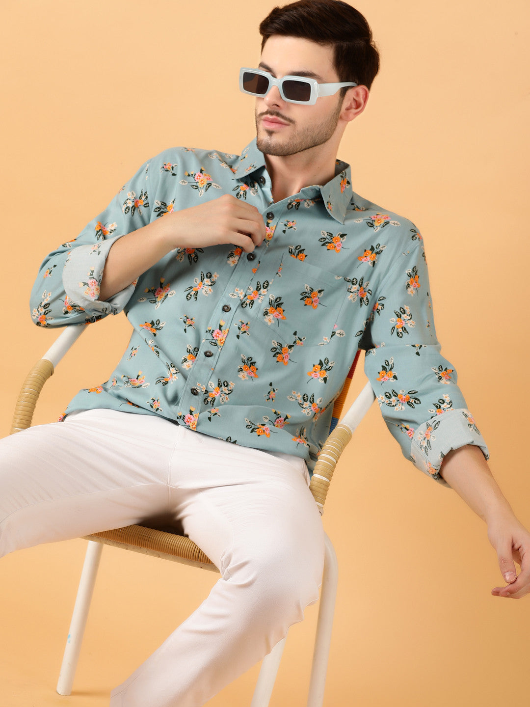 KOTTY Men Printed Casual Multicolor Shirt