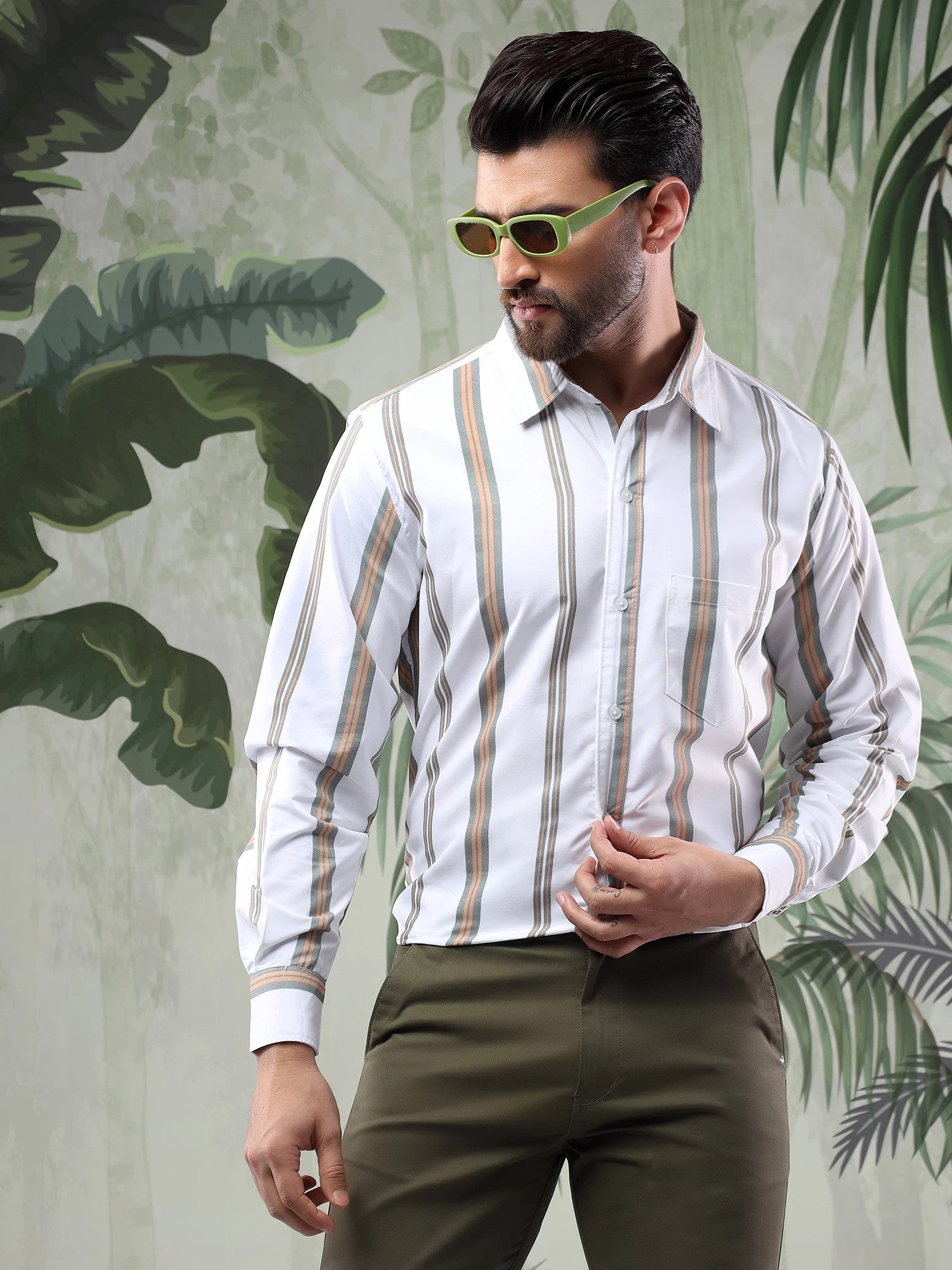 KOTTY Men Printed Casual Multicolor Shirt