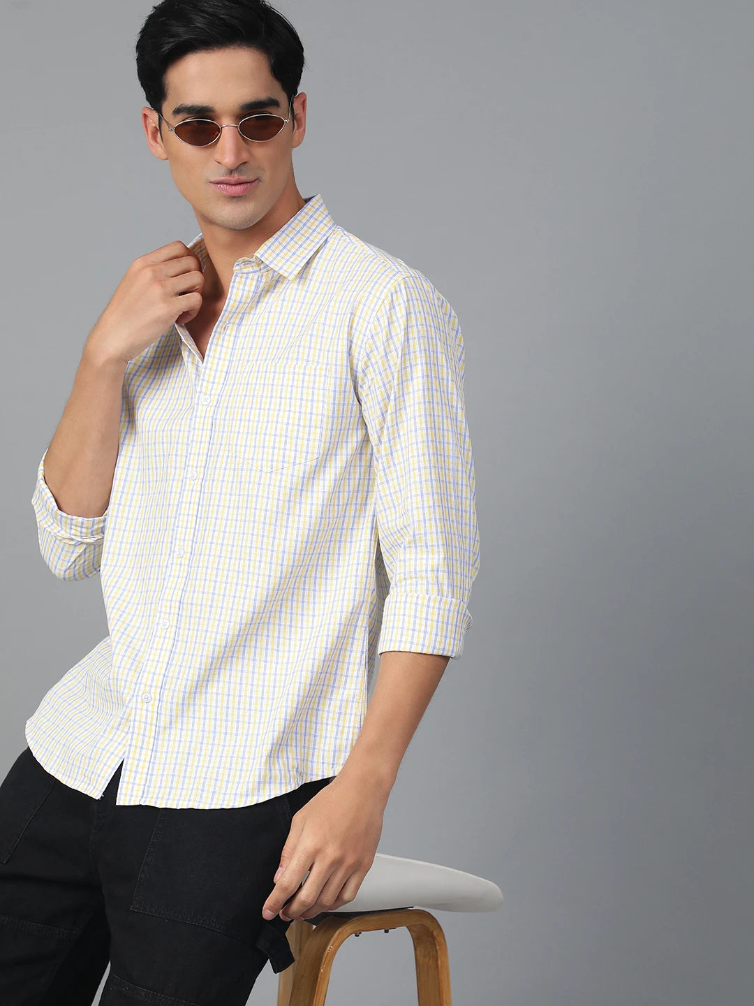 KOTTY Men Checkered Casual Multicolor Shirt