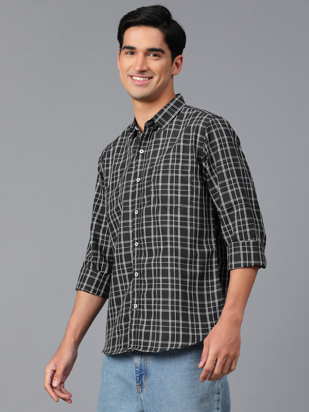 KOTTY Men Checkered Casual Multicolor Shirt