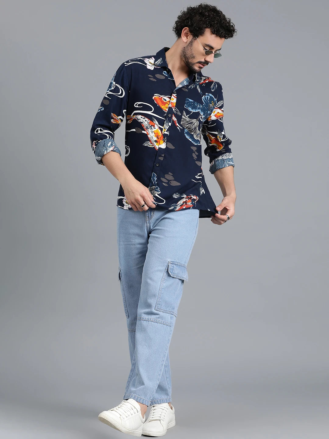 KOTTY Men Printed Casual Multicolor Shirt