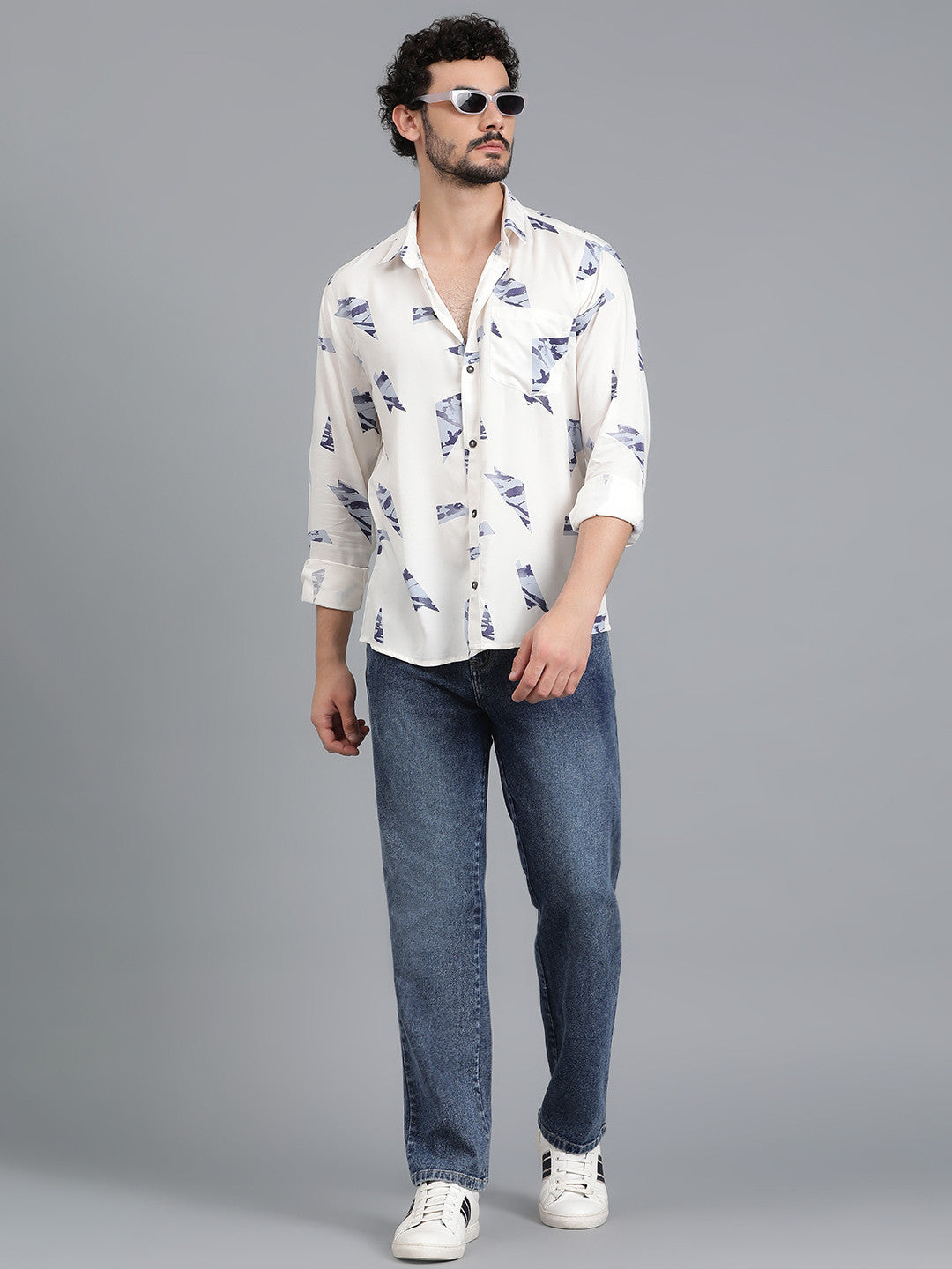 KOTTY Men Printed Casual Multicolor Shirt