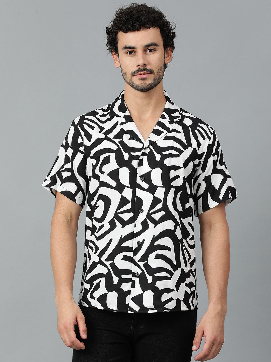 KOTTY Men Printed Casual Multicolor Shirt