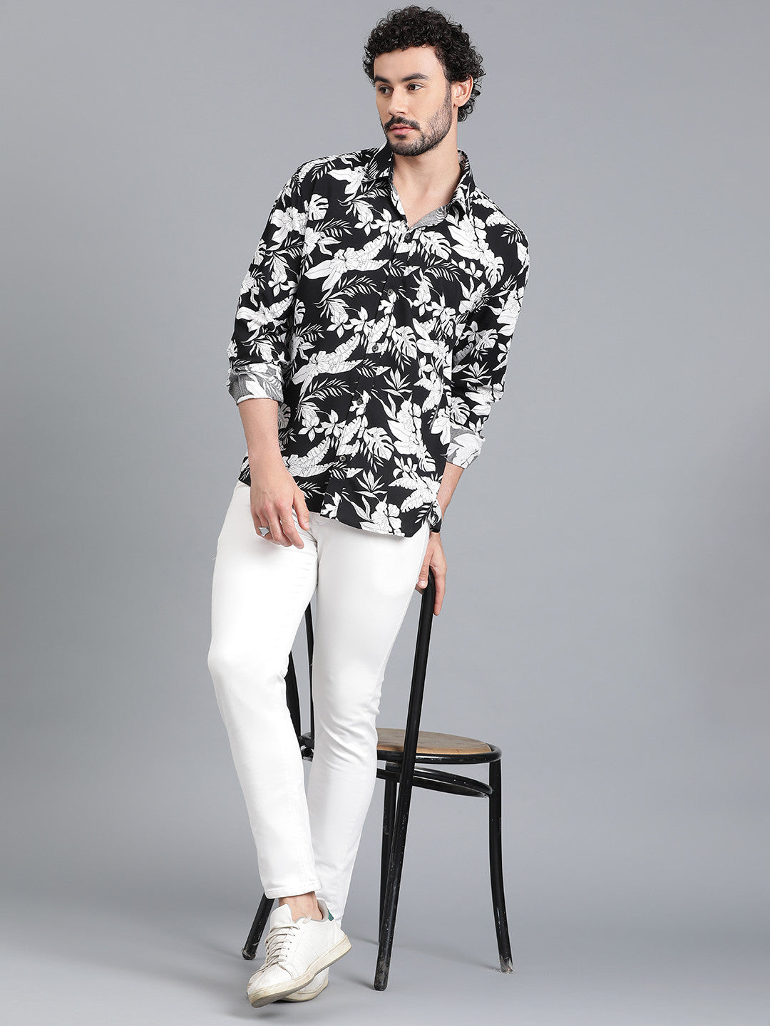 KOTTY Men Printed Casual Multicolor Shirt