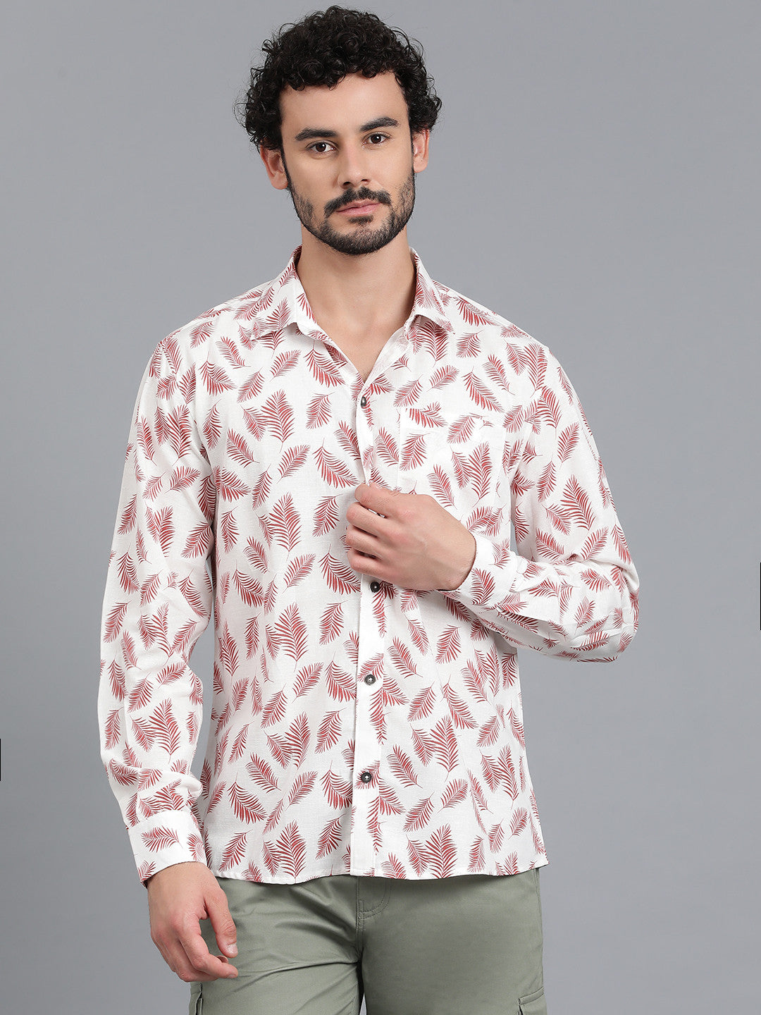 KOTTY Men Printed Casual Multicolor Shirt
