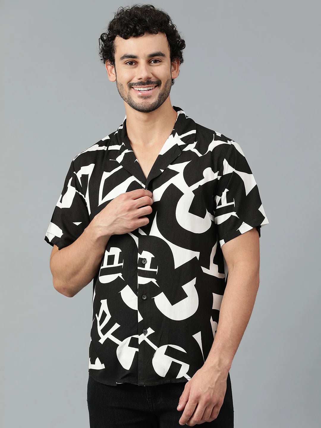 KOTTY Men Printed Casual Multicolor Shirt