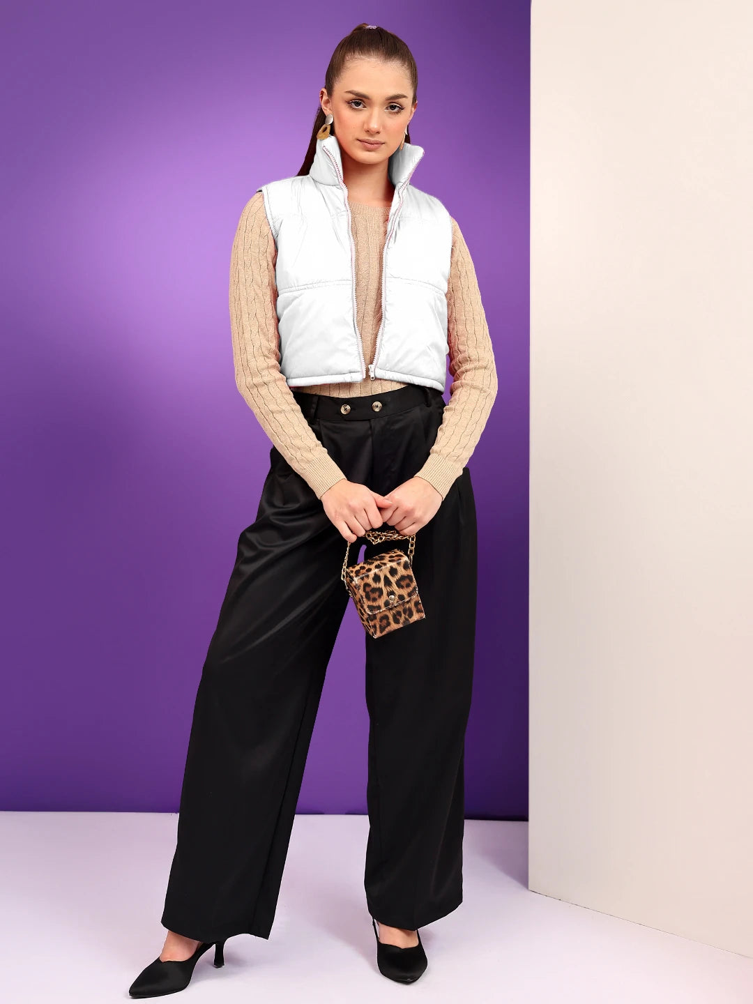 KOTTY Sleeveless Solid Women Jacket