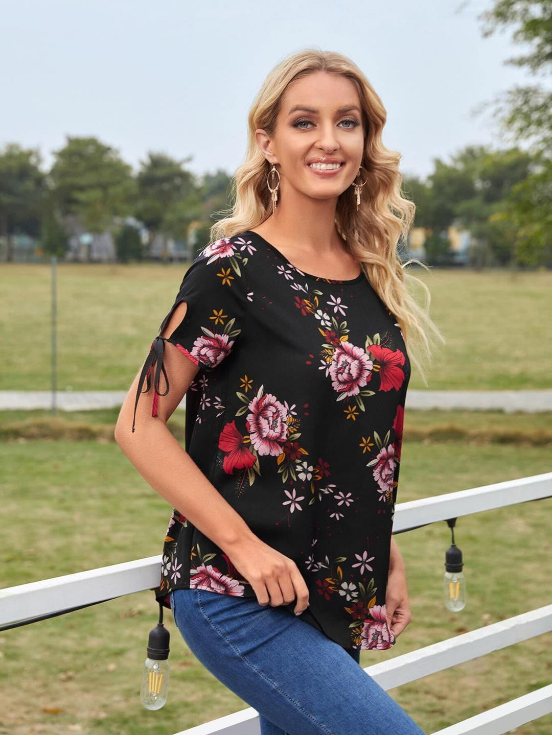 KOTTY Casual Floral Print Women Multicolor Top