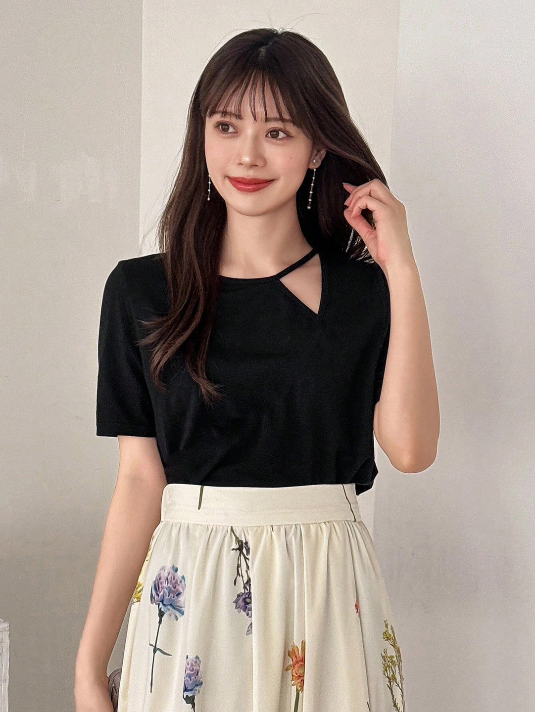 KOTTY Casual Solid Women Black Top