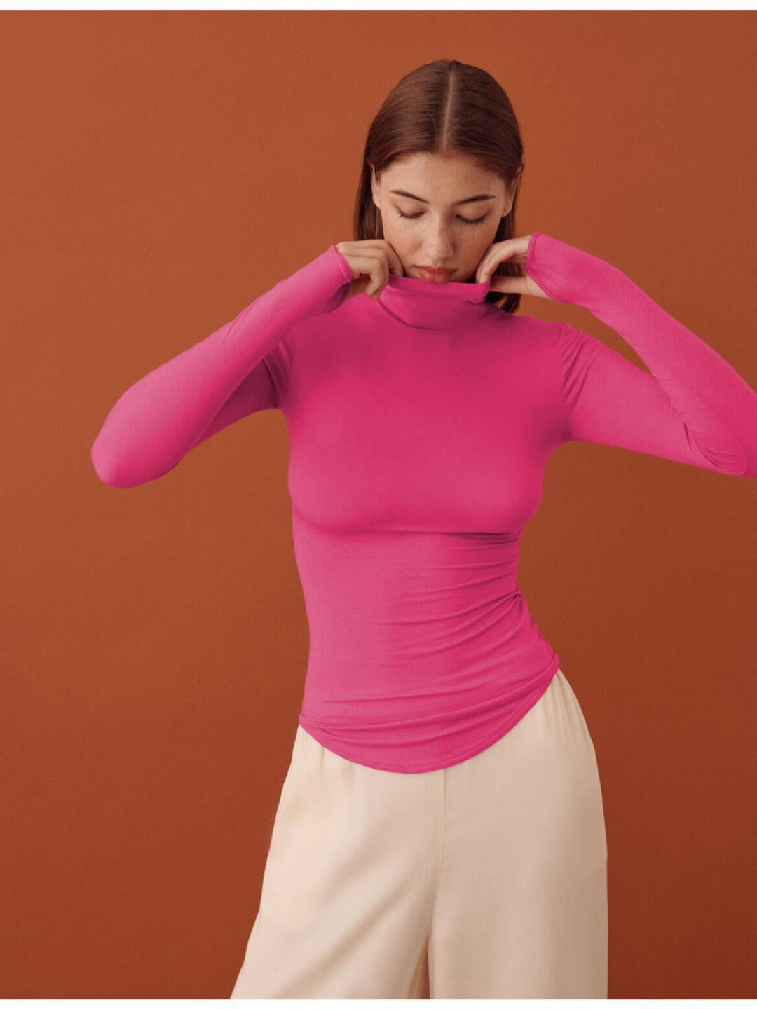 KOTTY Casual Solid Women Pink Top