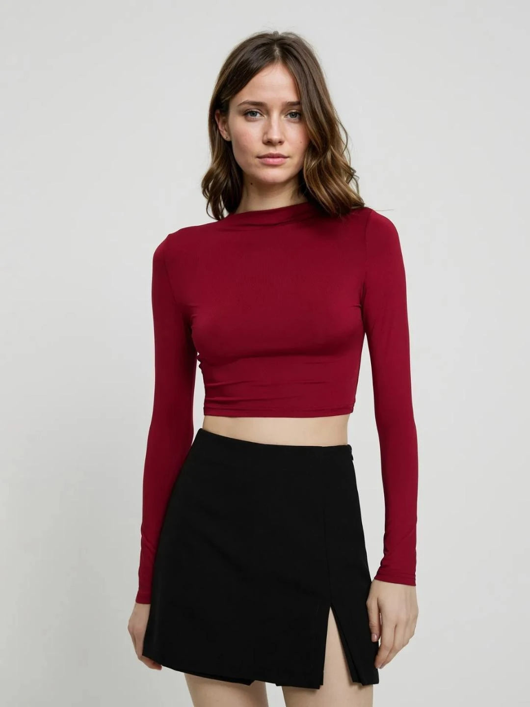 KOTTY Casual Solid Women Maroon Top