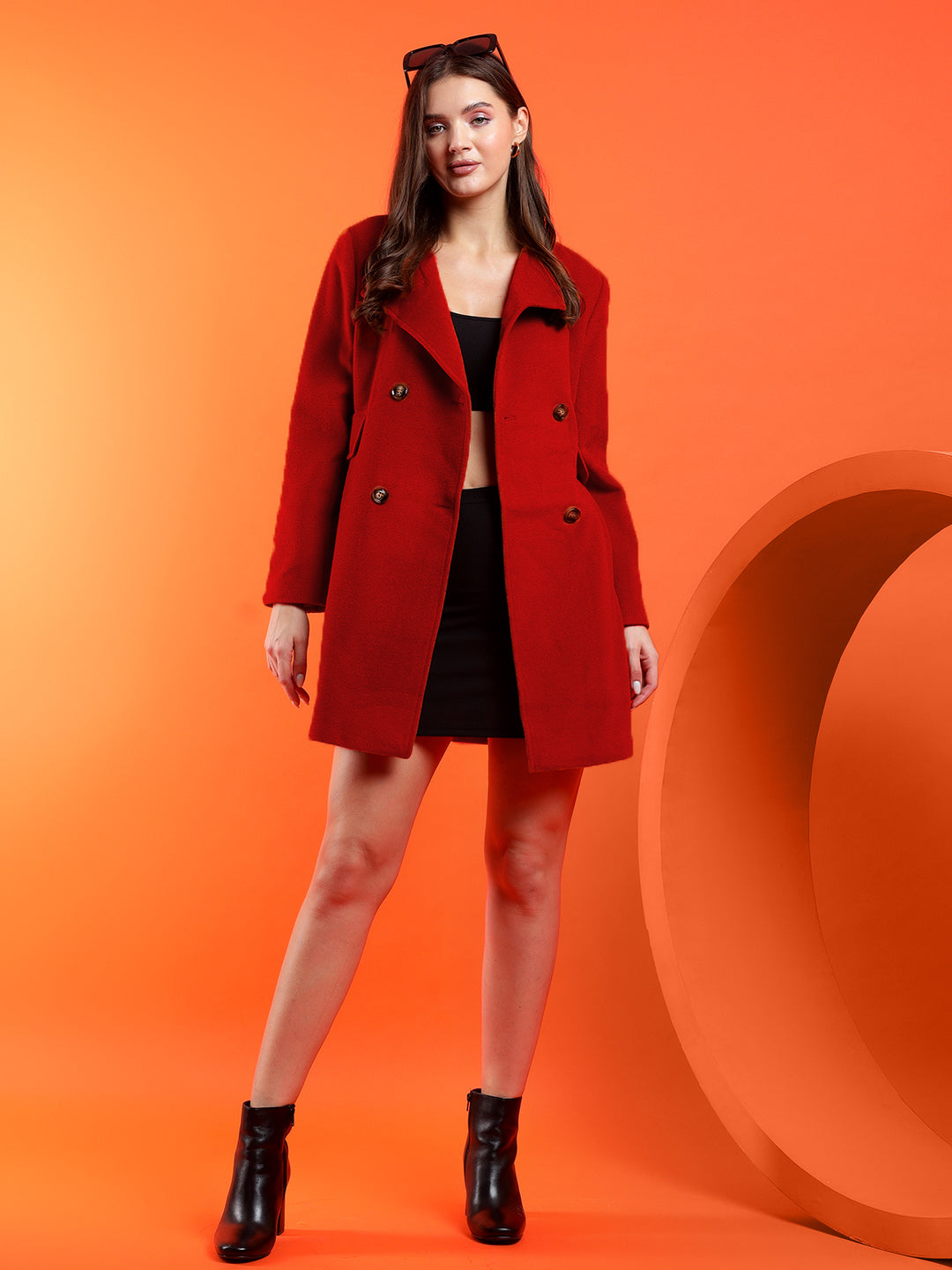 KOTTY Womens Full Sleeve Solid Casual Blazer