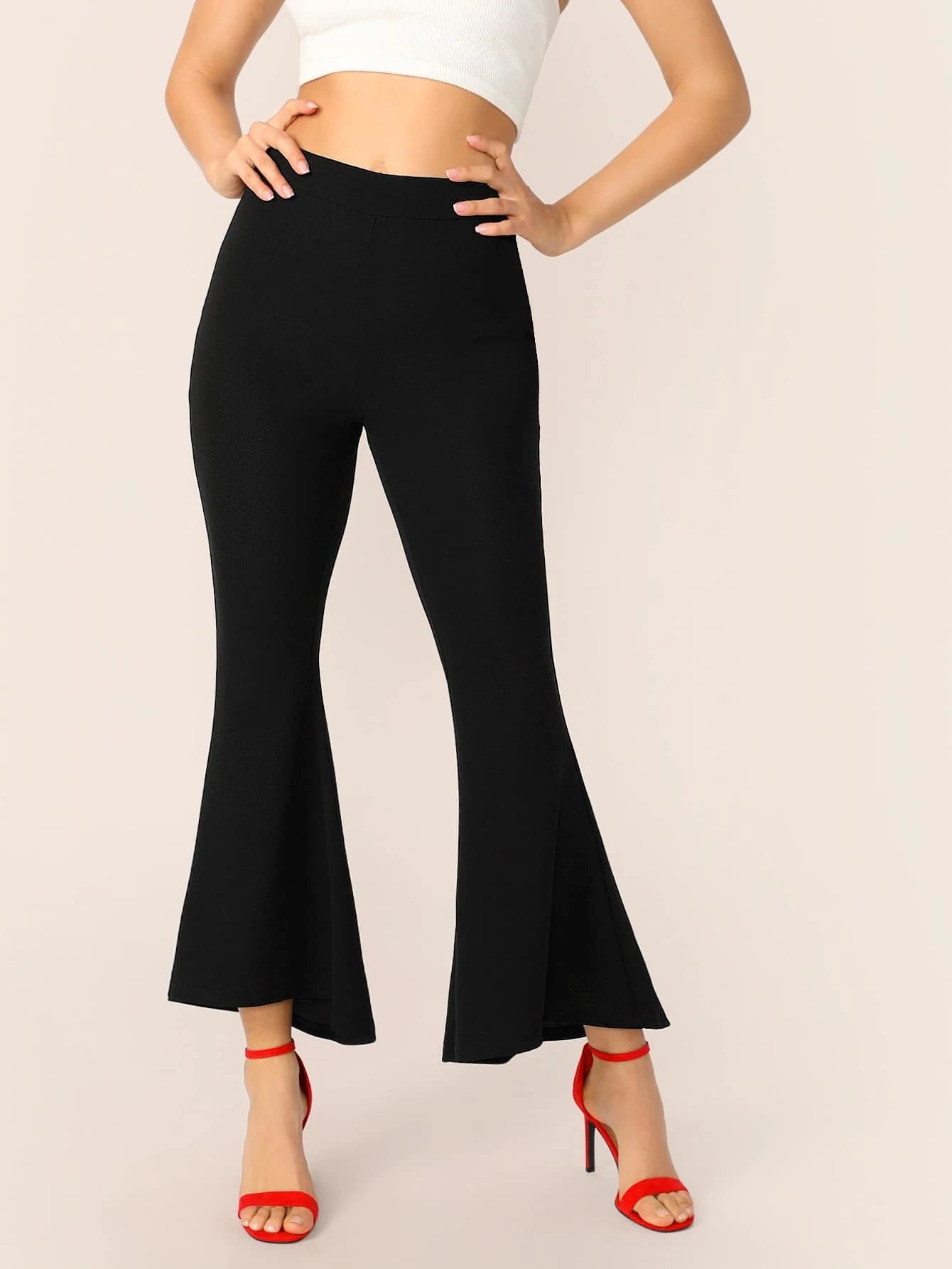KOTTY Regular Fit Women Black Trousers
