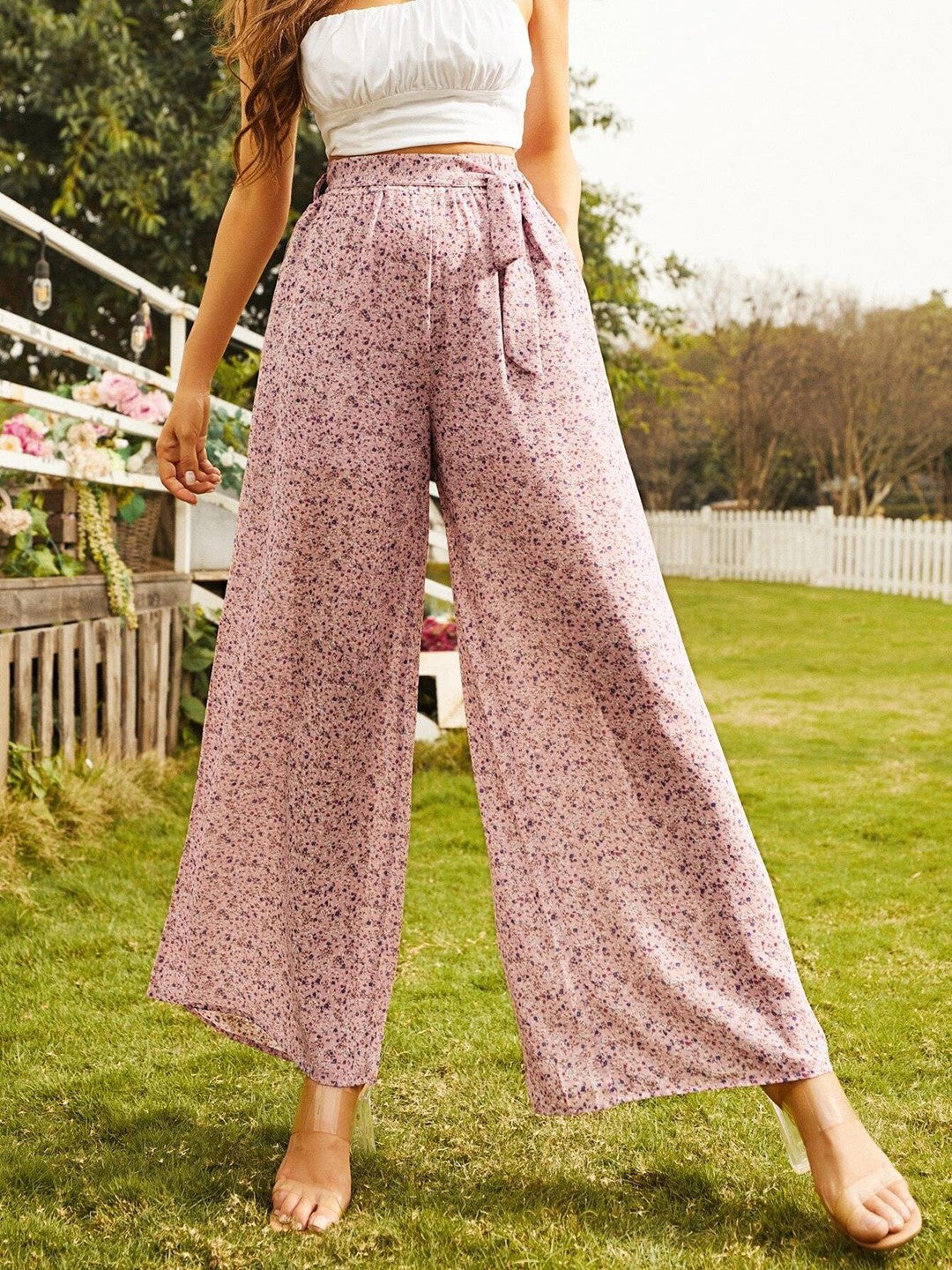 KOTTY Womens Solid Attractive High Rise Pant