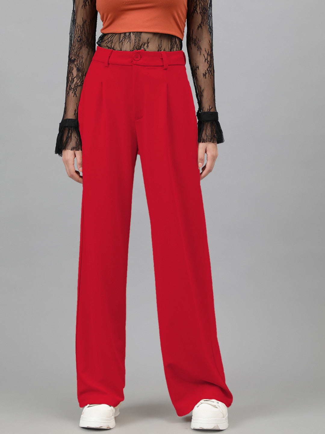 KOTTY Regular Fit Women Red Trousers