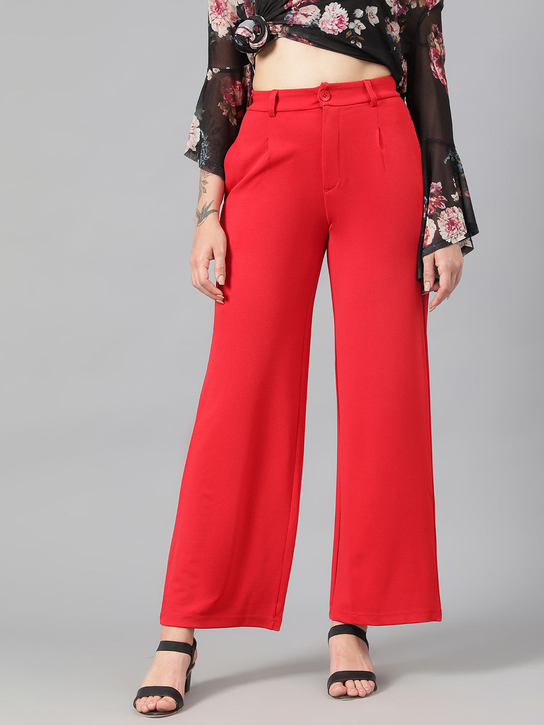 KOTTY Regular Fit Women Red Trousers