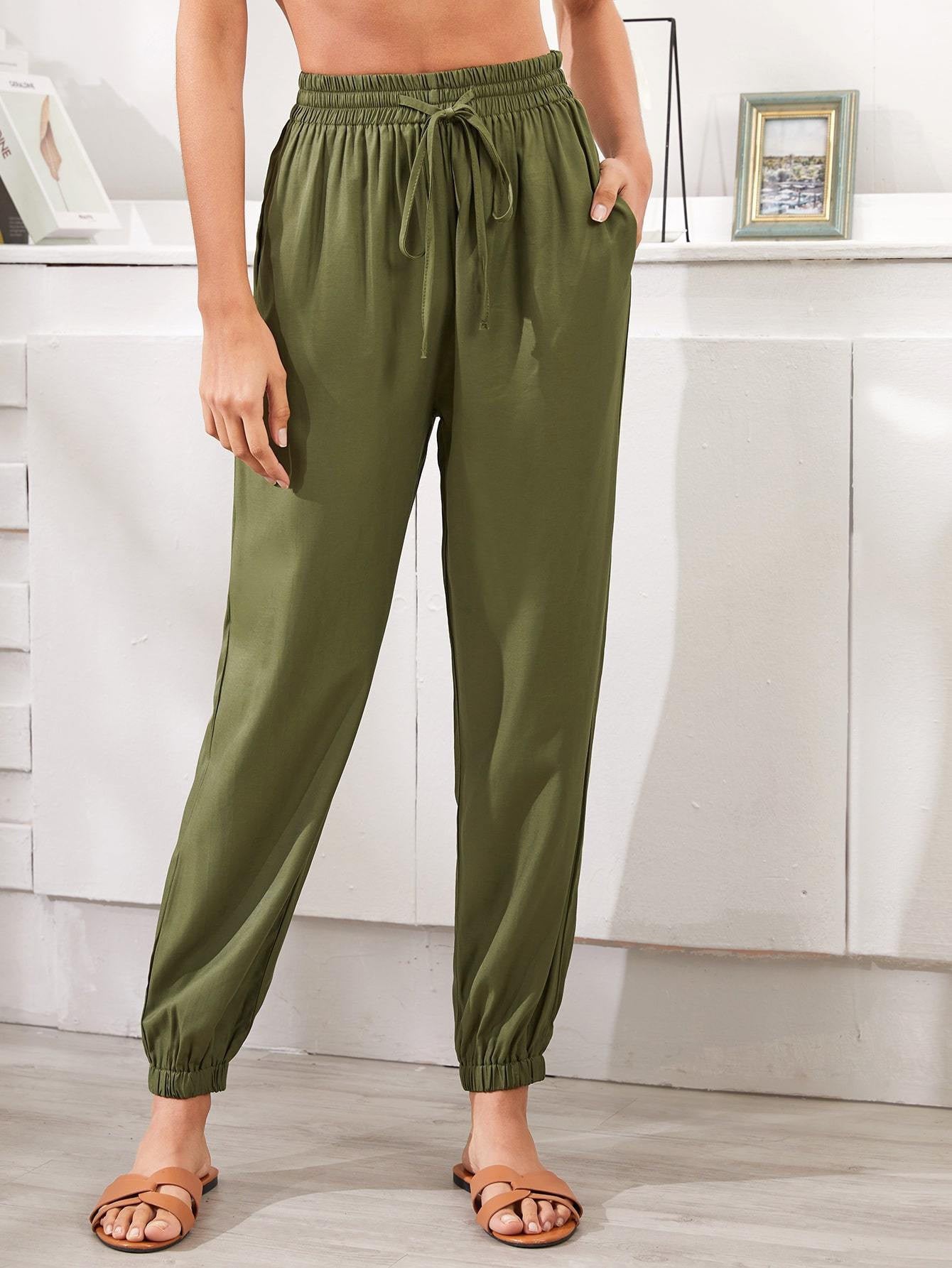 KOTTY Womens Solid Attractive High Rise Pant
