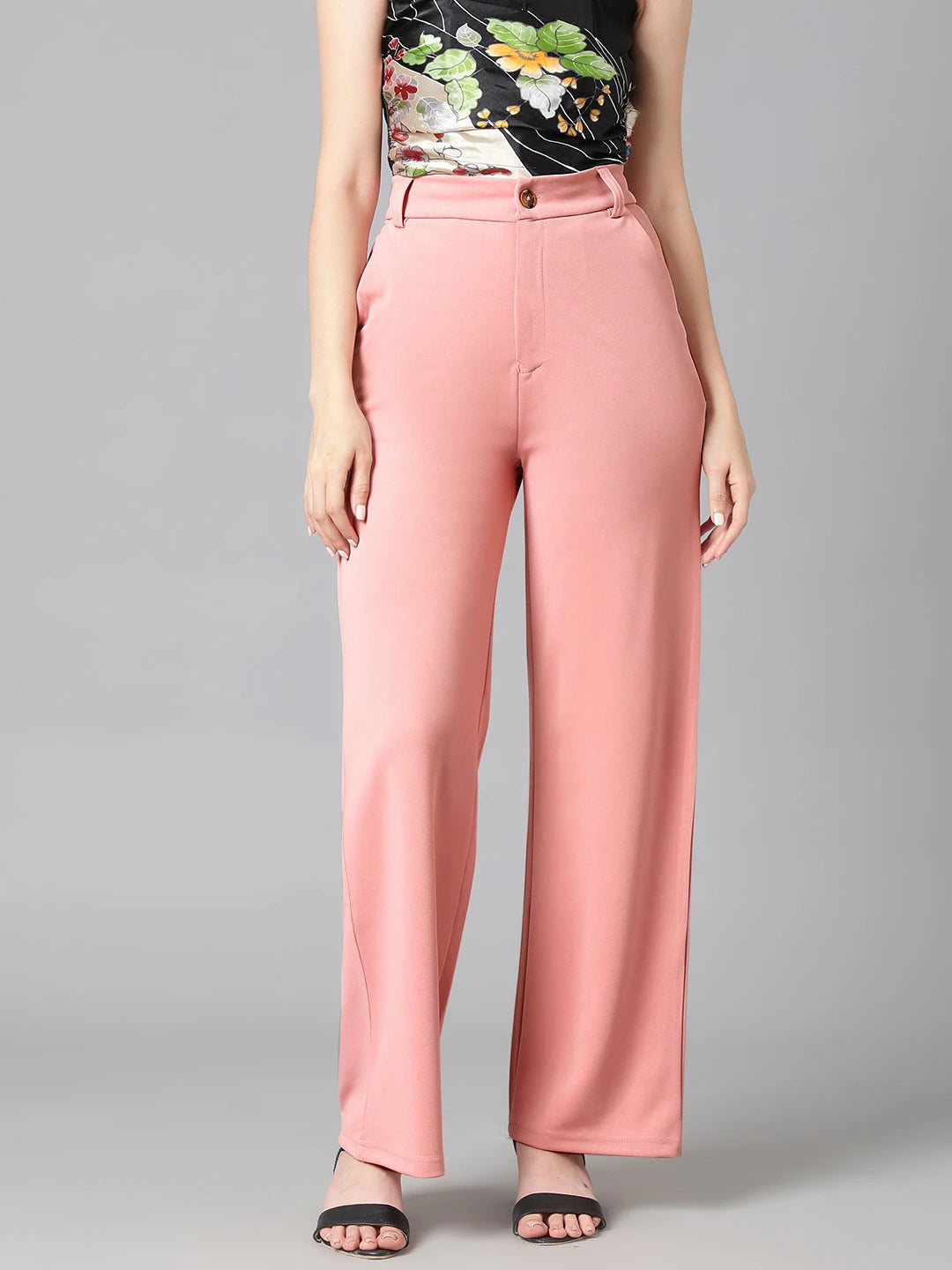 KOTTY Regular Fit Women Pink Trousers