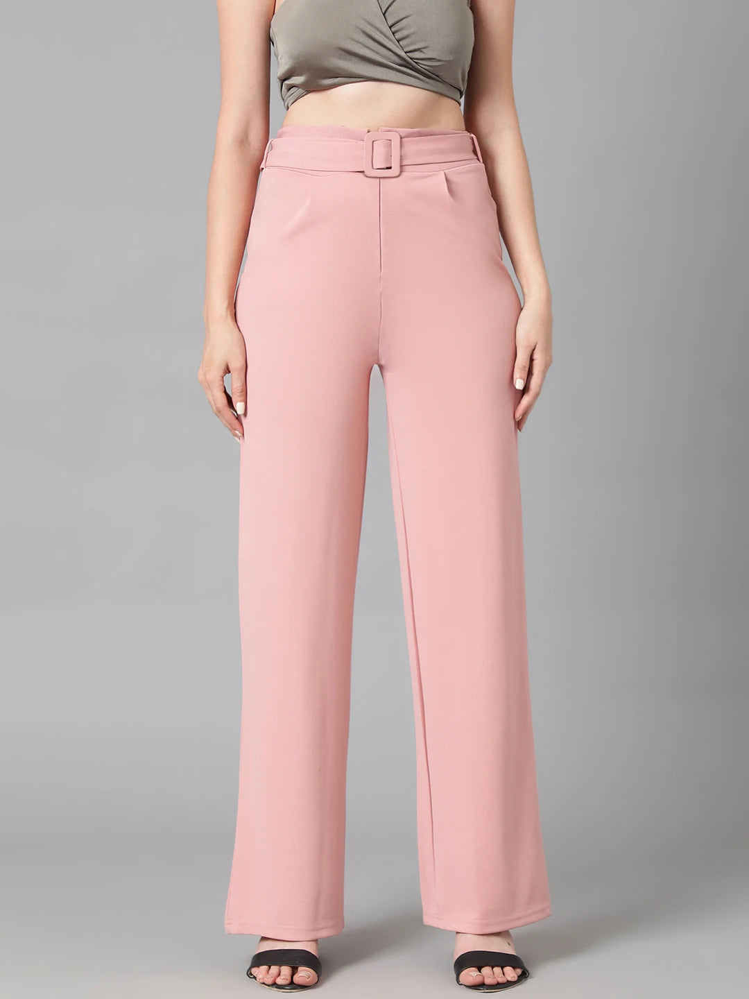 KOTTY Regular Fit Women Pink Trousers