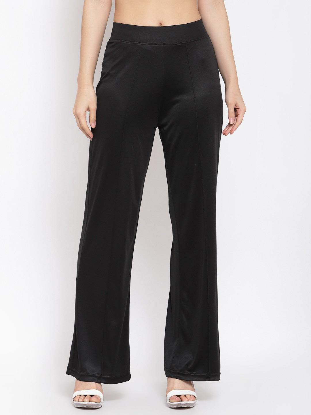 KOTTY Womens Solid Attractive High Rise Pant