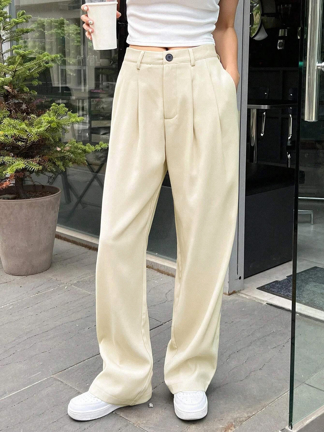 KOTTY Regular Fit Women Solid Trousers