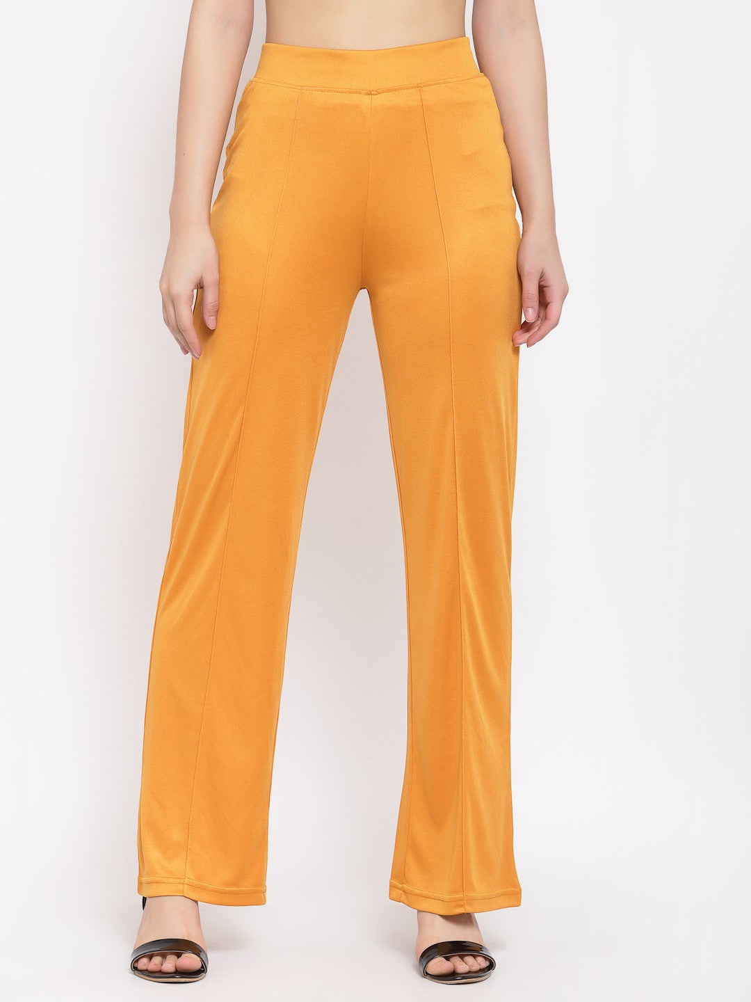 KOTTY Womens Solid Attractive High Rise Pant
