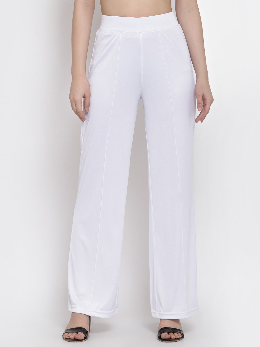 KOTTY Womens Solid Attractive High Rise Pant