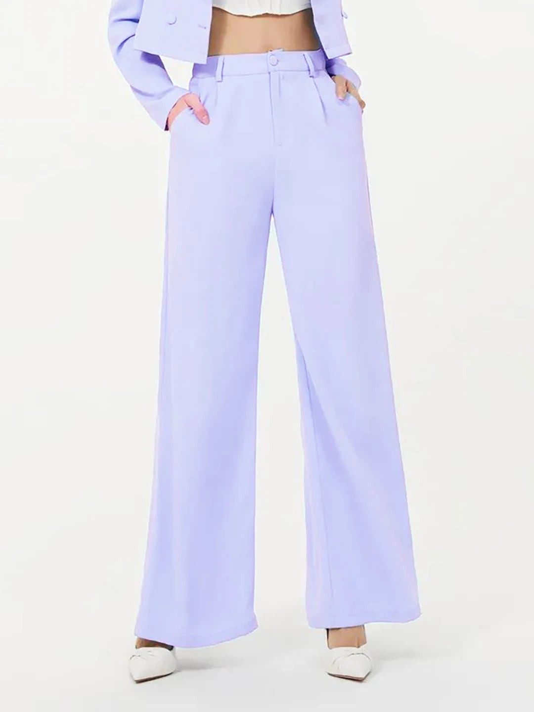 KOTTY Regular Fit Women Purple Trousers