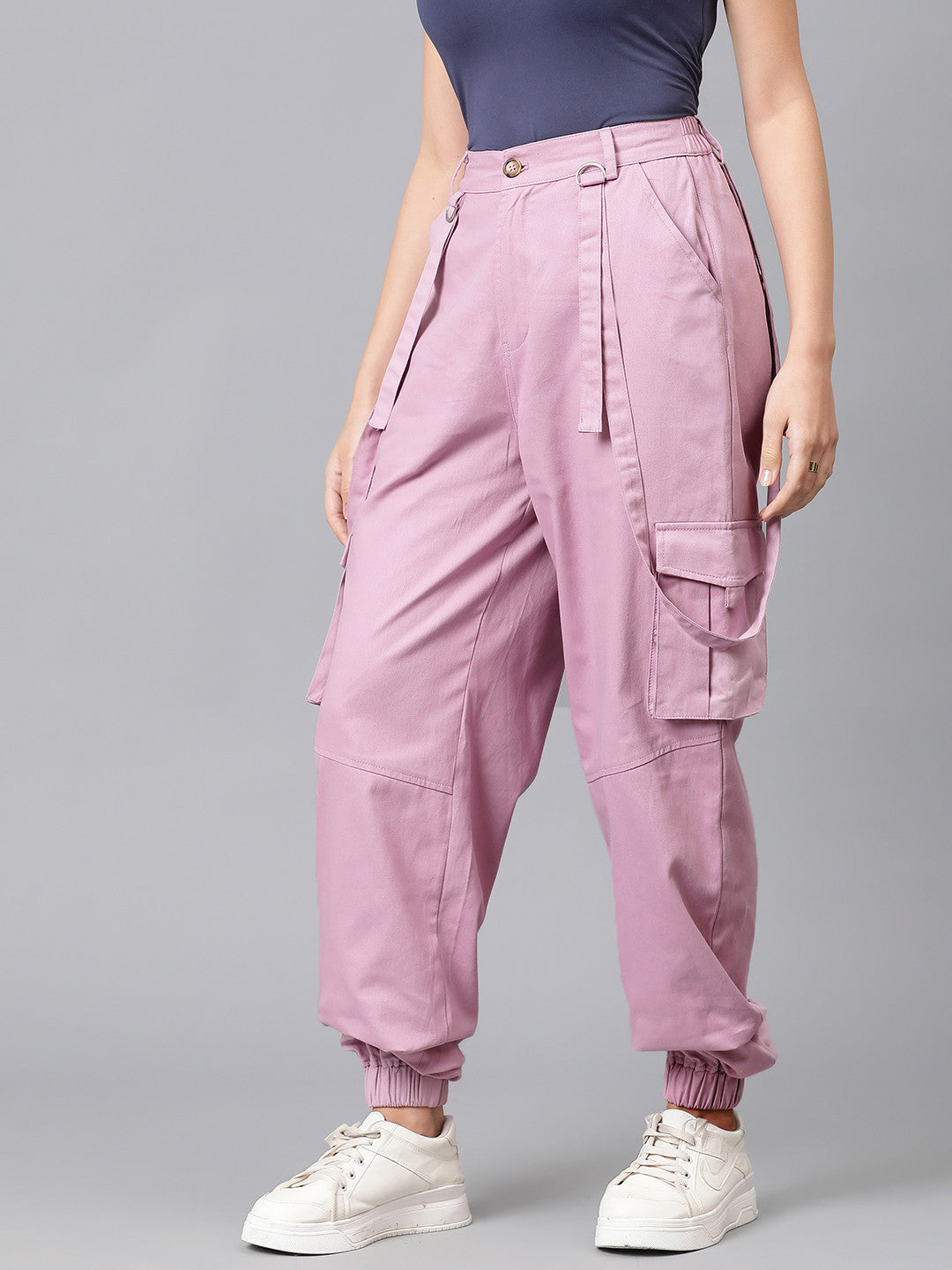 KOTTY Regular Fit Women Pink Trousers