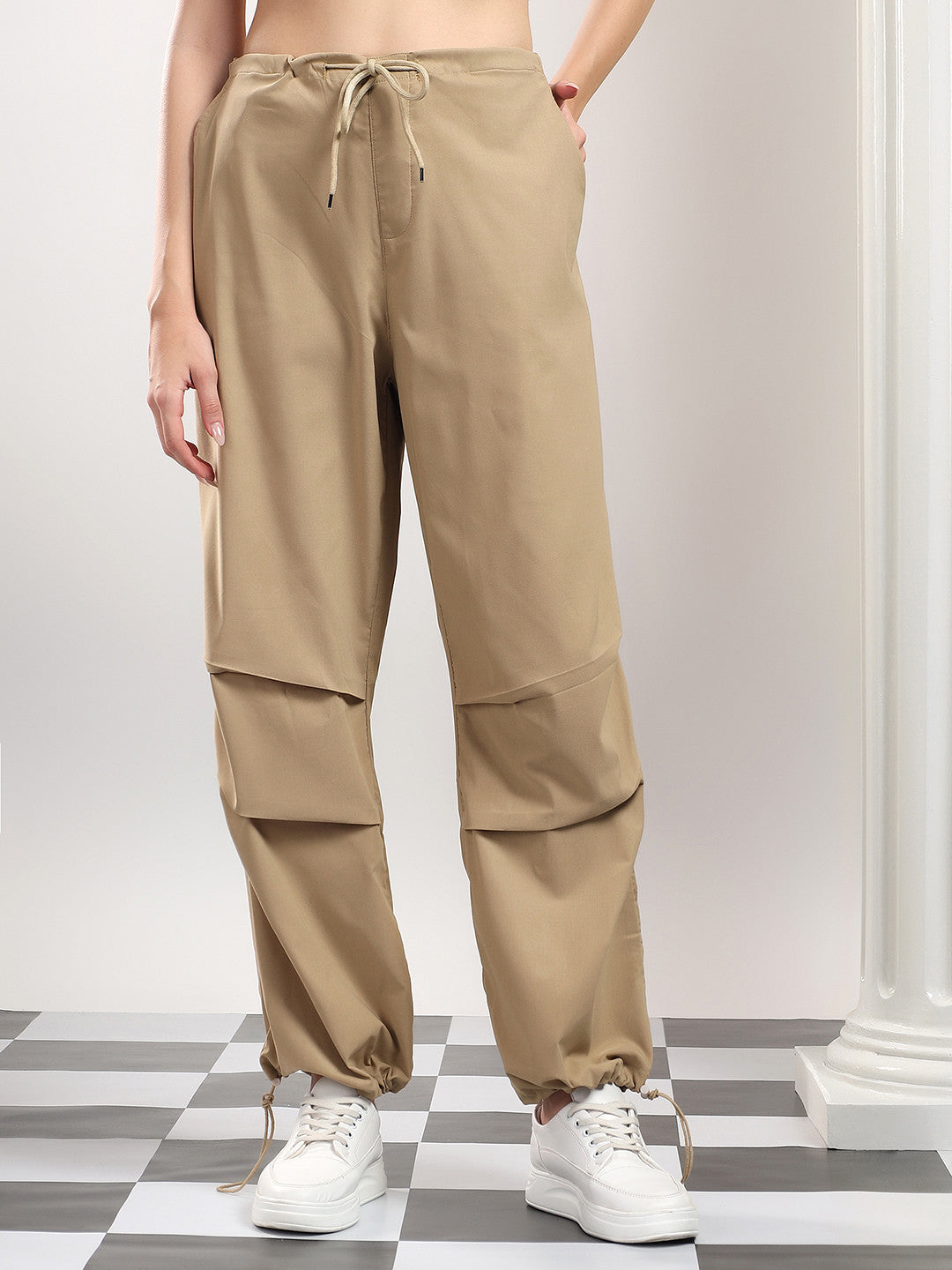 KOTTY Relaxed Women Brown Trousers