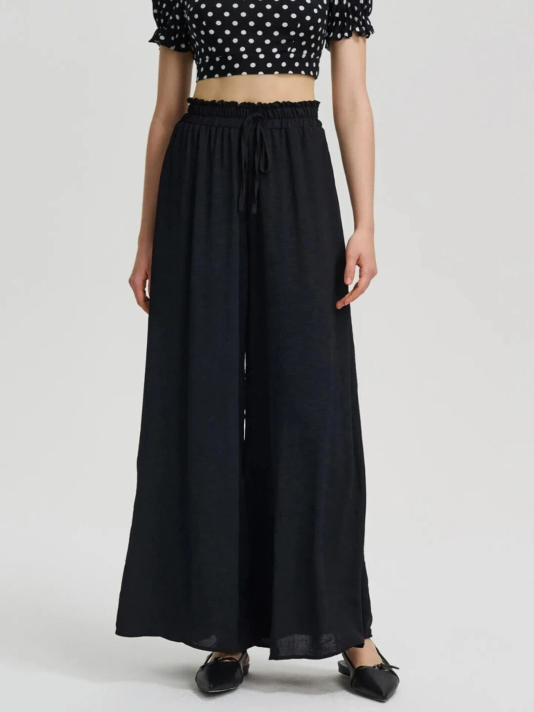 KOTTY Loose Fit Women Black Trousers
