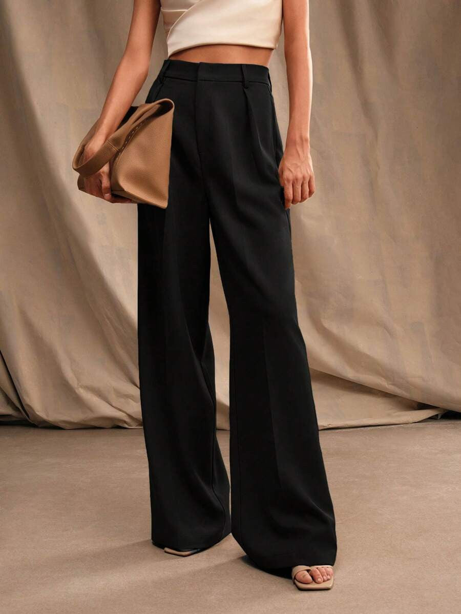 KOTTY Loose Fit Women Black Trousers