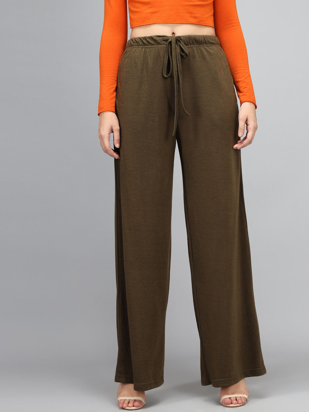 KOTTY Relaxed Women Green Trousers