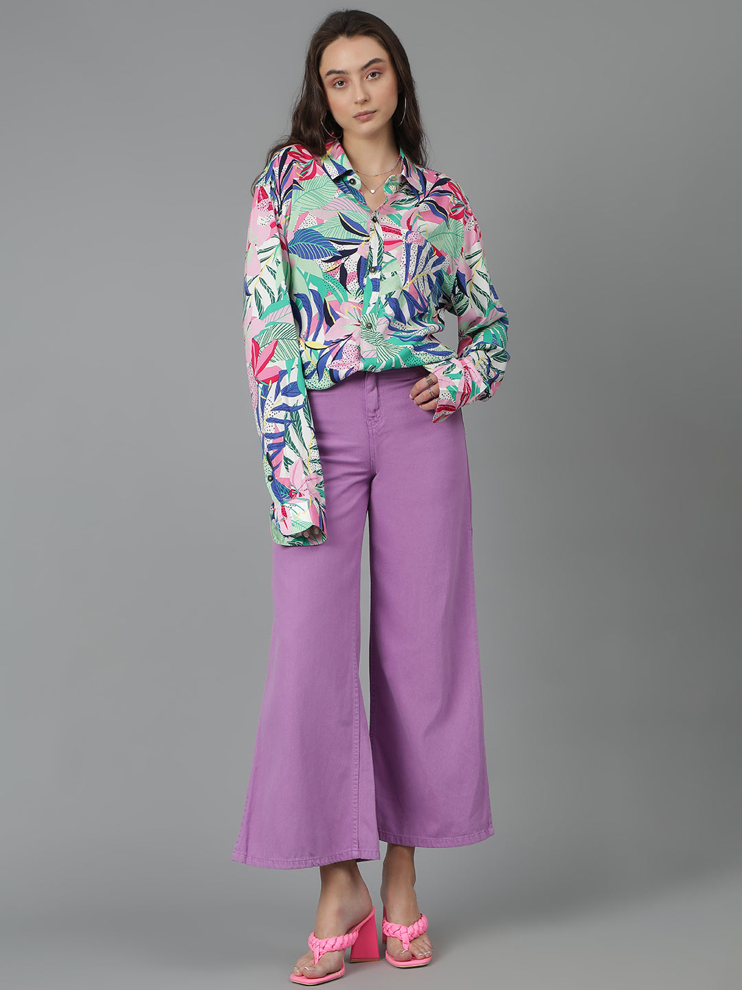 KOTTY Women Printed Casual Multicolor Shirt
