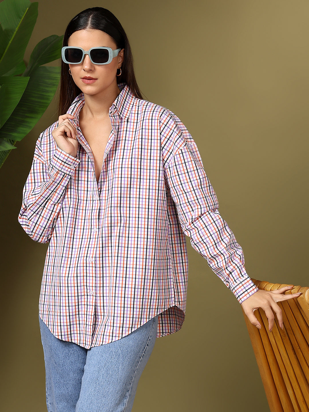 KOTTY Women Printed Casual Grey Shirt