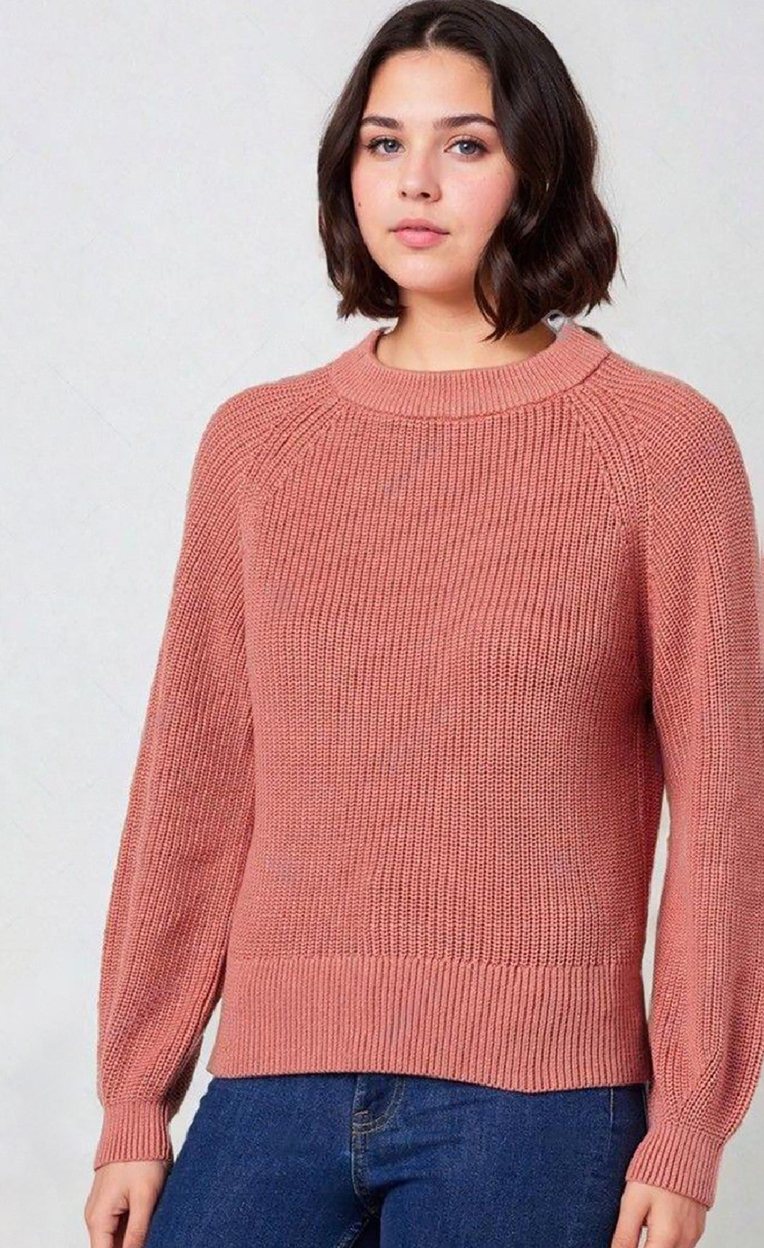 KOTTY Self Design Round Neck Casual Women Pink Sweater