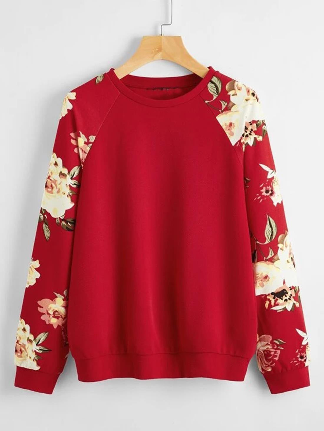KOTTY Full Sleeve Floral Print Women Sweatshirt