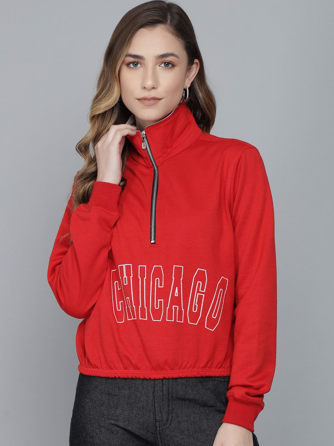 KOTTY Full Sleeve Printed Women Sweatshirt