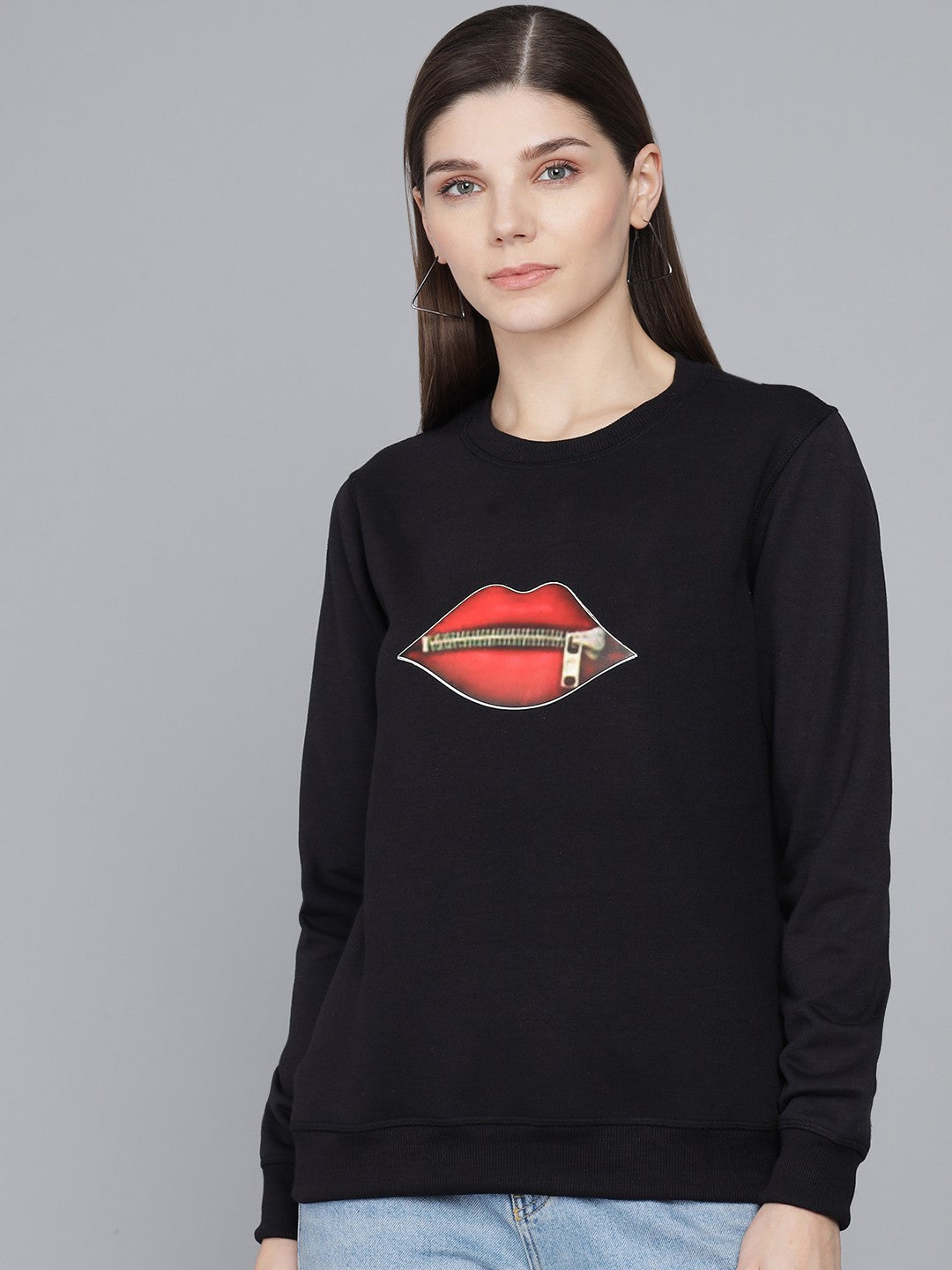 KOTTY Full Sleeve Printed Women Sweatshirt