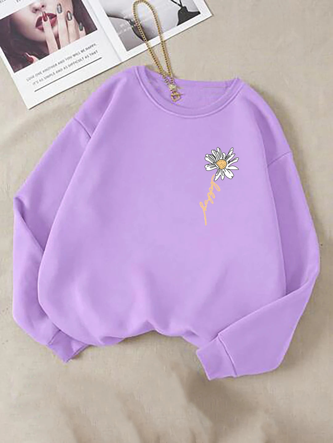 KOTTY Full Sleeve Printed Women Sweatshirt