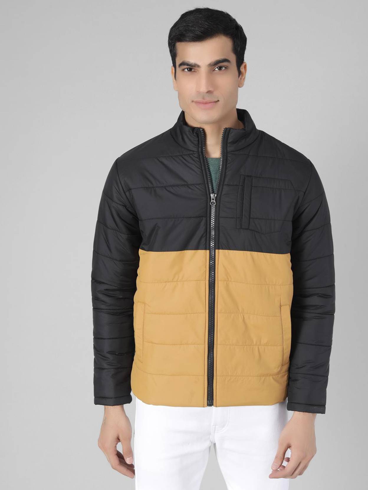 KOTTY Men Solid Puffer Jacket