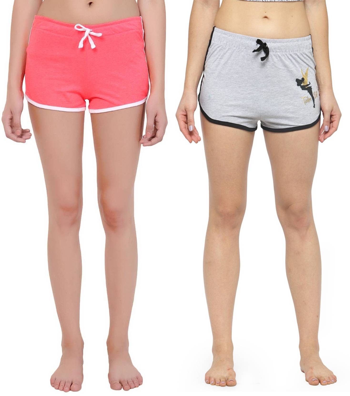 KOTTY Pack of 2 Printed Women Multicolor Night Shorts