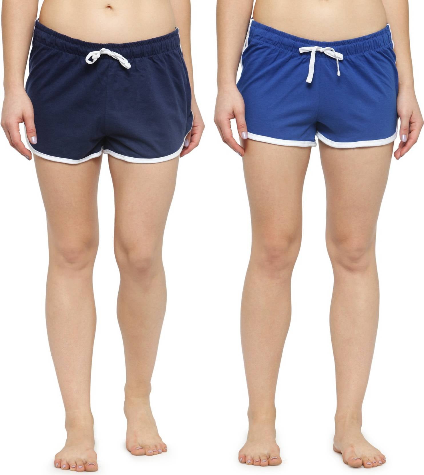 KOTTY Pack of 2 Solid Women Multicolor Night Shorts